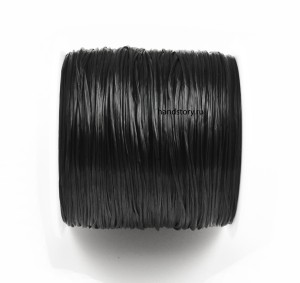 Спандекс/нить эластичная, диаметр1мм Цвет: черный (1 метр) толщина 1мм Цвет: черный (1 метр)