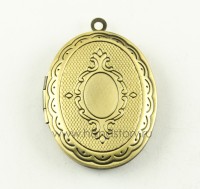 Медальон с секретом овальный, 30х23х5 мм. Цвет: античная бронза (1 шт)