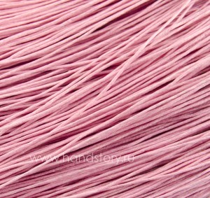 Шнур вощеный, 1мм. Цвет: розовый (5 м) Шнур вощеный, 1мм. Цвет: розовый (5 м)