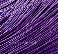 Шнур вощеный, 1мм. Цвет: фиолетовый (5 м)