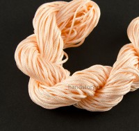 Шнур нейлоновый для браслетов Шамбала, 1мм Цвет: персиковый (25 метров)
