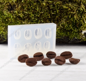 Молд силиконовый на кофейные зерна в натуральную величину Молд силиконовый на кофейные зерна в натуральную величину