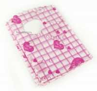 Пакетик пластиковый For you, 9х14 см. Цвет: белый, розовый (5 шт)