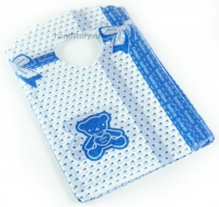 Пакетик пластиковый Медвежонок, 9х14 см. Цвет: белый, синий (5 шт)