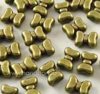 Бусина металлическая Бантик, 10х7х4 мм Цвет: бронза (1 шт)