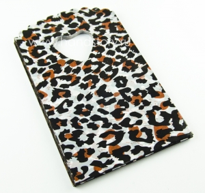 Пакетик пластиковый Леопард, подарочный 9х14 см. Цвет: мультиколор(5 шт) 