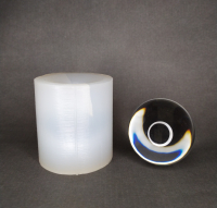 Молд силиконовый на шарик (сферу) диаметр 49 мм, отверстие (сечение) 16мм